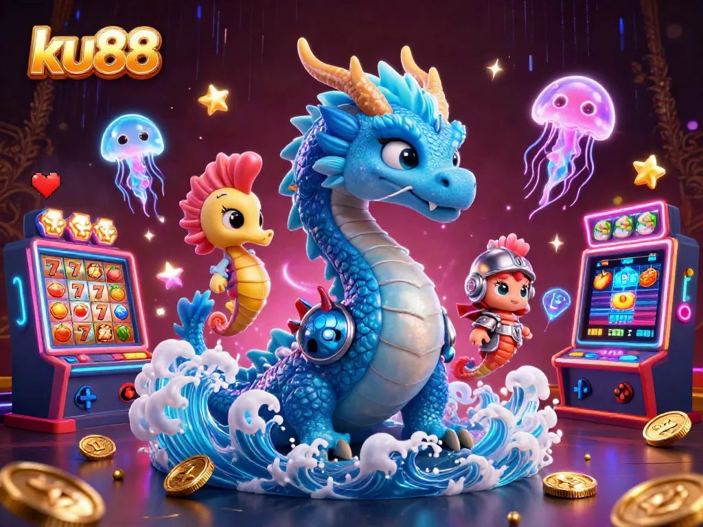 Experience thrilling gameplay at ku88 with dynamic slot machines and a fantastic oceanic scene.
